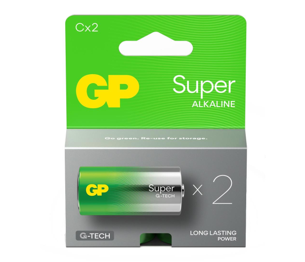 GP Baterie alkaliczne Super C/LR14 1,5V (2 sztuki) - 1283064 - zdjęcie